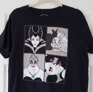 2 for $10 Mens Large Black Disney Villan Tee